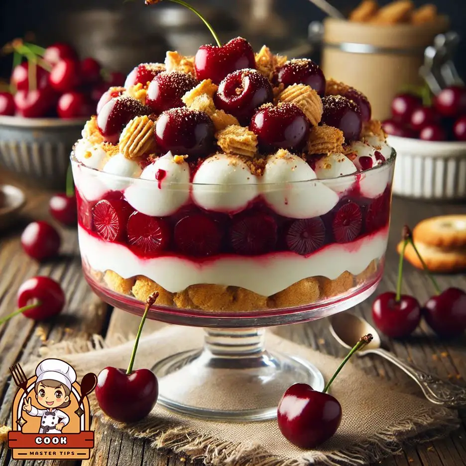 Bing Cherry-Amaretti Fool