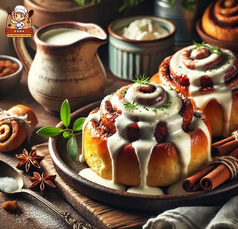 Decadent Cinnamon Rolls with Heavy Cream