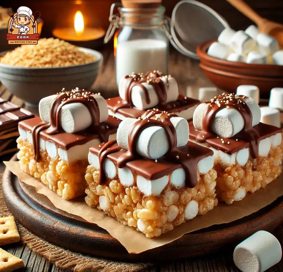 Gourmet S’mores Rice Krispie Squares Recipe: Easy, No-Bake Dessert Delight