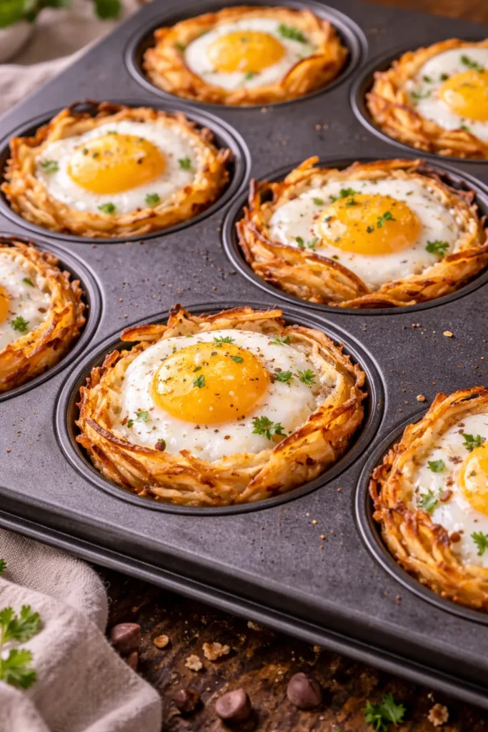 Potato Nests with Baked Eggs IN