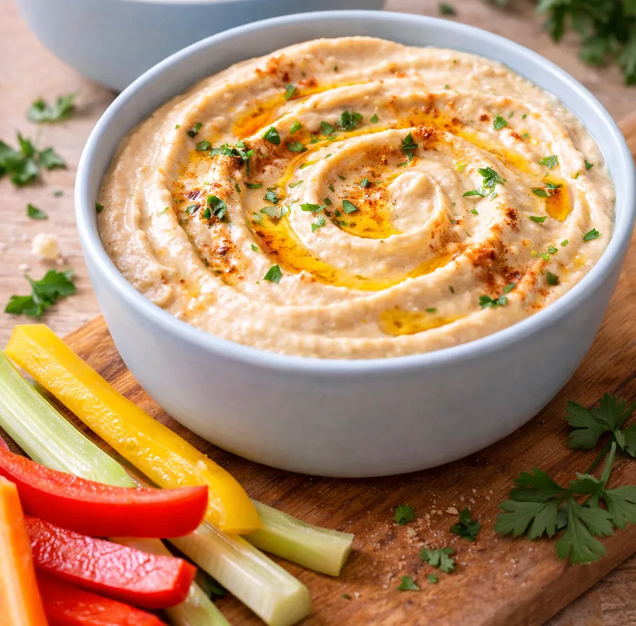 Veggie sticks and hummus