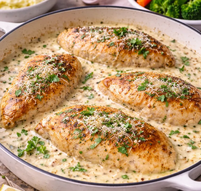 creamy garlic parmesan chicken