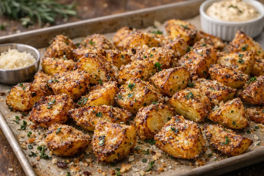 roasted potatoes WITH Rice Krispie