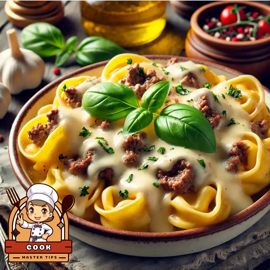 cheesy beef tortellini