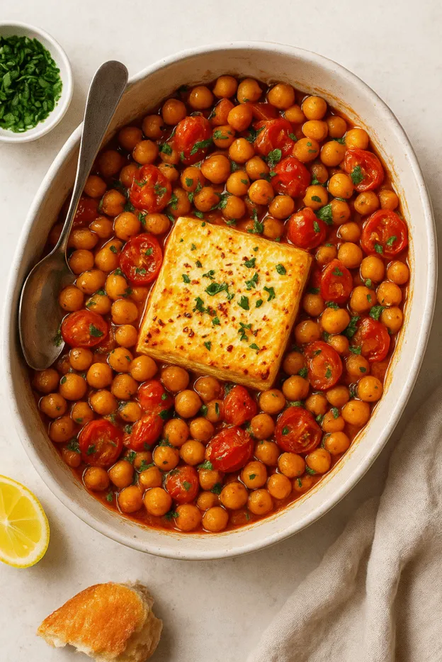 Baked Feta Chickpeas