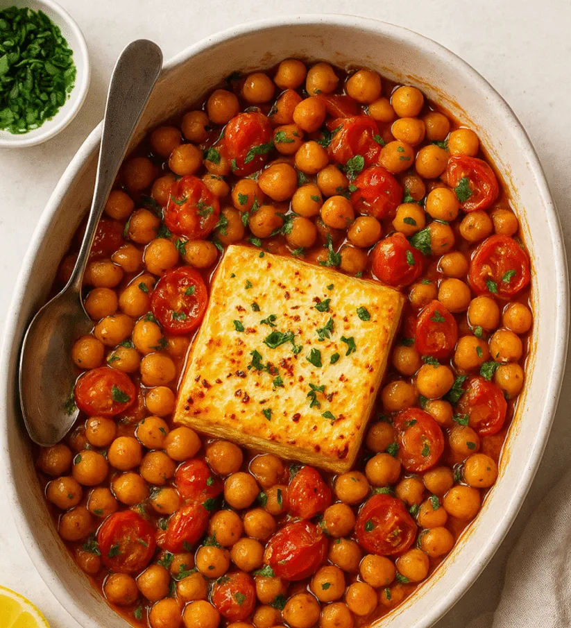 Baked Feta Chickpeas