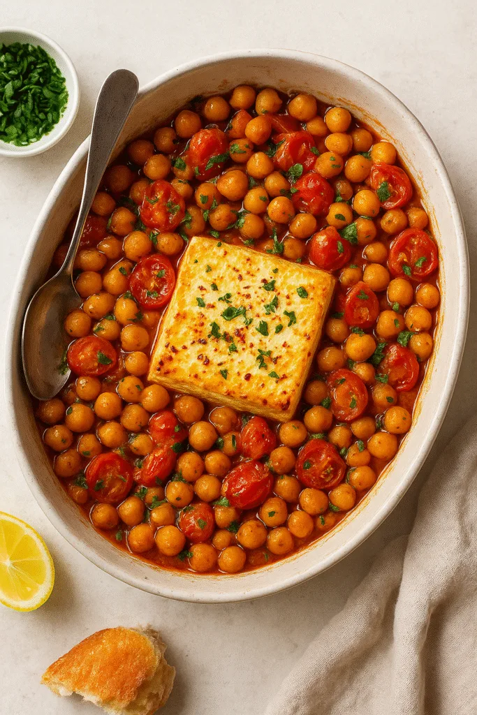 Baked Feta Chickpeas