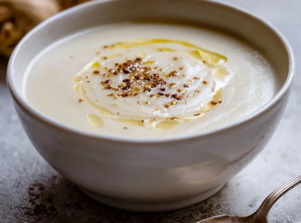 supă cremă de țelină-rădăcină