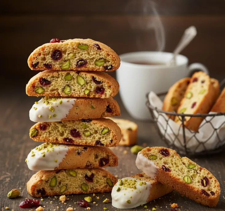 Cranberry Pistachio Biscotti 