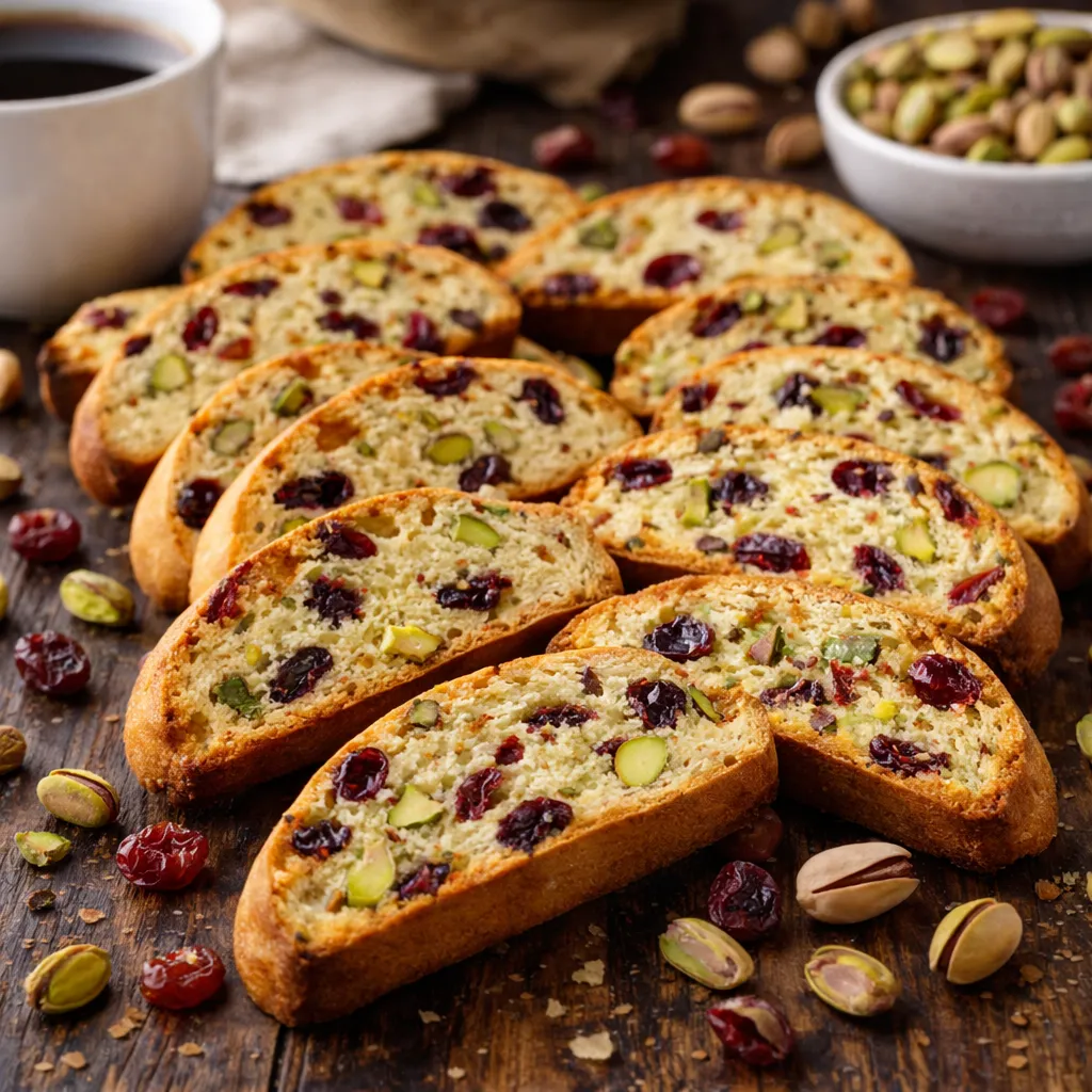 Cranberry Pistachio Biscotti