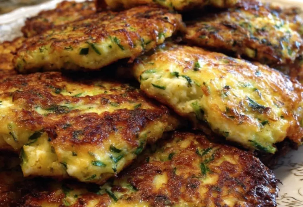 Kolokythokeftedes – Rețeta Grecească de Chiftele din Dovlecei cu Feta și Verdețuri 2 Kolokythokeftedes