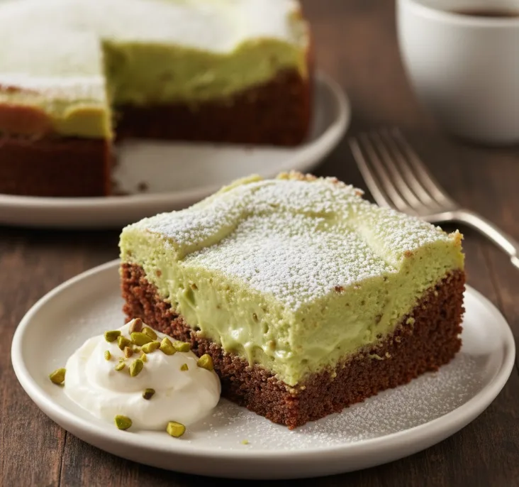 Pistachio Gooey Butter Cake