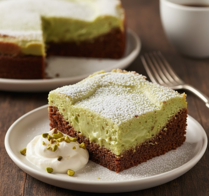 Pistachio Gooey Butter Cake: A Rich, Nutty Twist on a Classic Indulgence 10 Pistachio Gooey Butter Cake