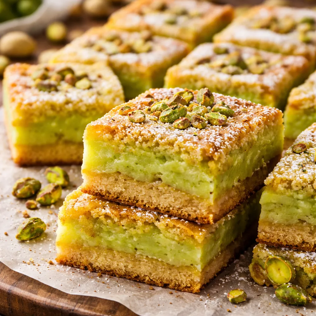 Pistachio Gooey Butter Cake
