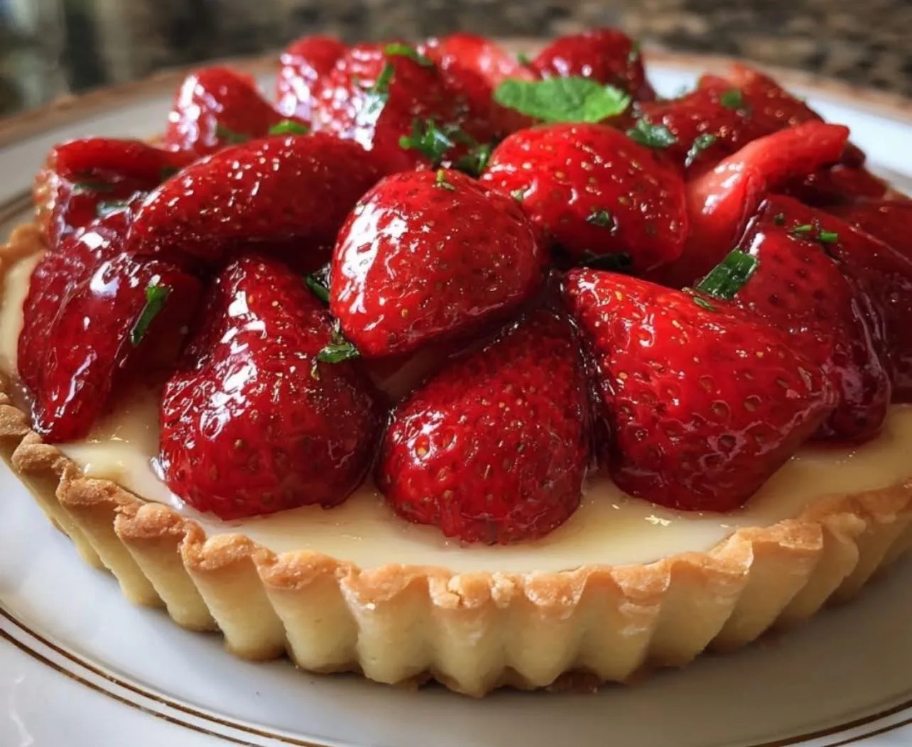 🍓🥧 Tartă cu Căpșuni – cea mai elegantă, clasică și rafinată tartă franțuzească pentru orice ocazie 6 Tartă cu Căpșuni