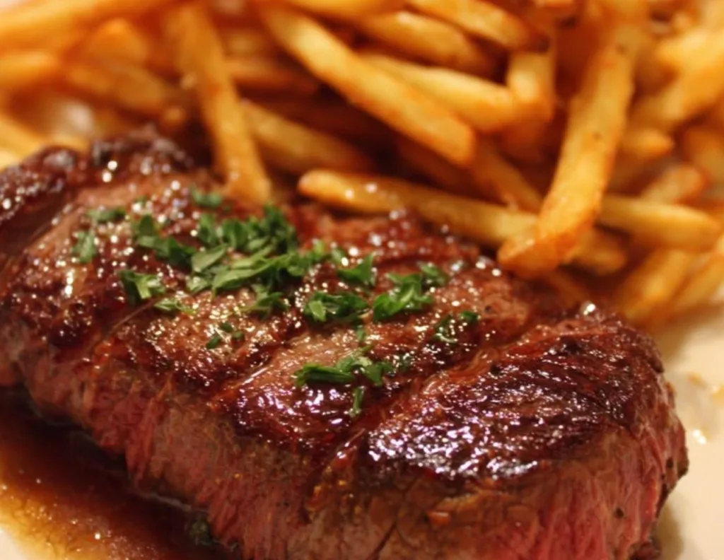 🥩🍟 Friptură de vită – Rețetă clasică franțuzească de bistrou 🇫🇷✨ 2 friptură de vită