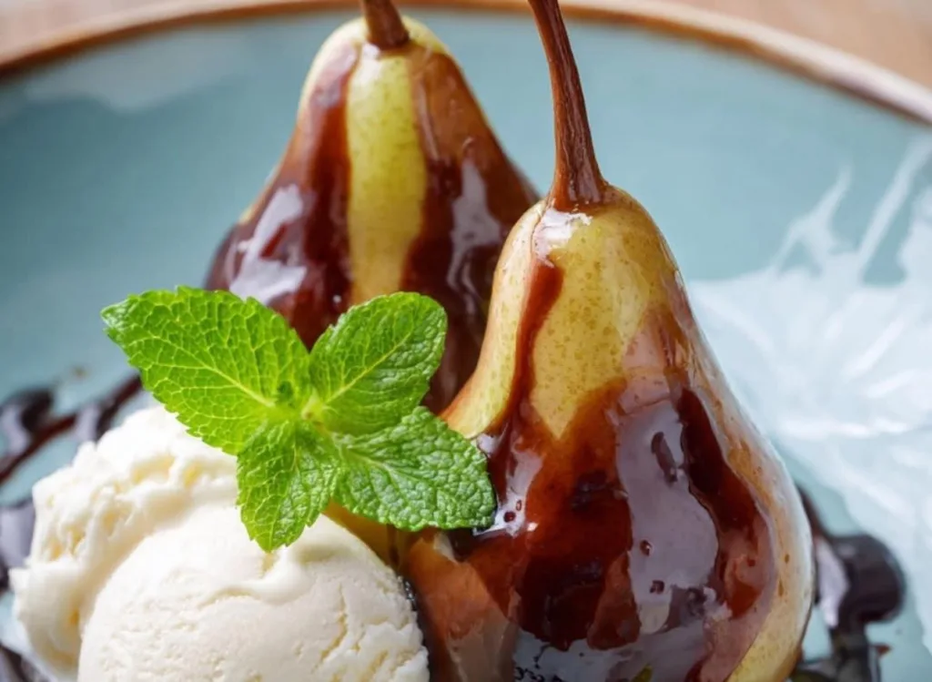 🍐🍫 Rețetă desert – Poire Belle Hélène 2 rețetă desert