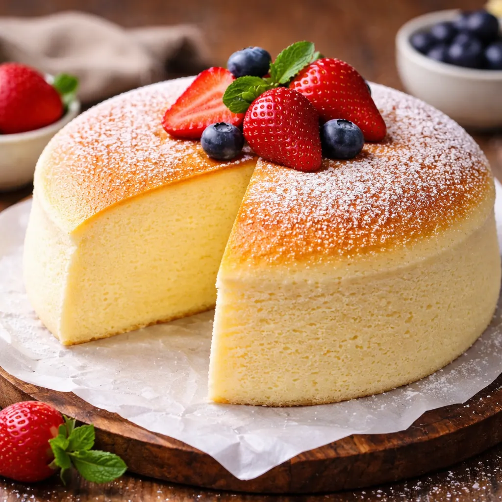 Japanese Cheesecake OR jiggly cheesecake.