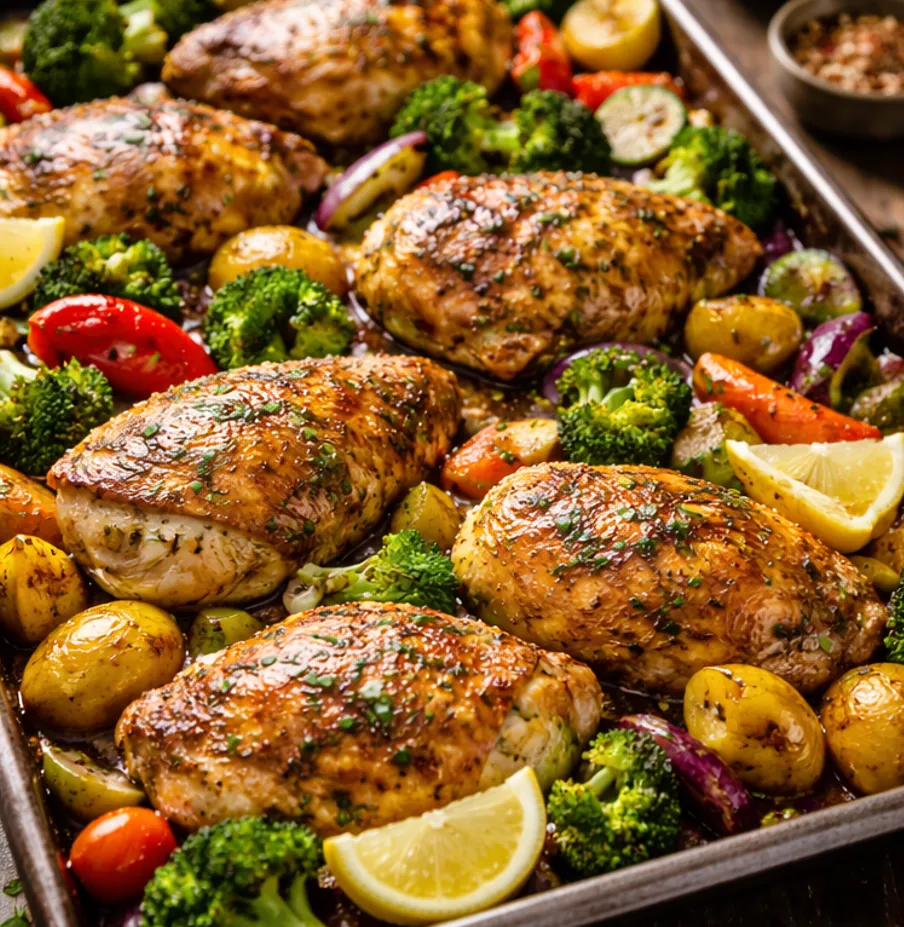 One Pan Chicken and Vegetables