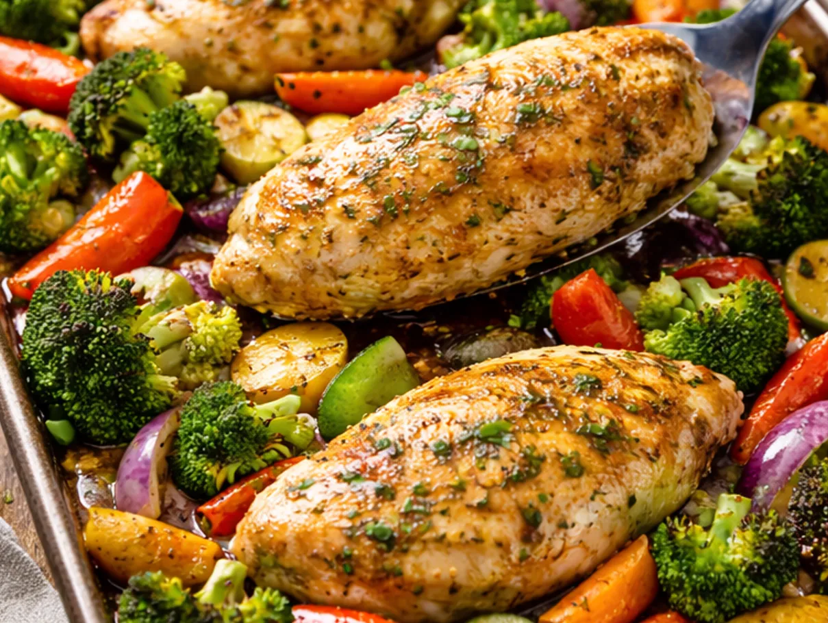 One Pan Chicken and Vegetables